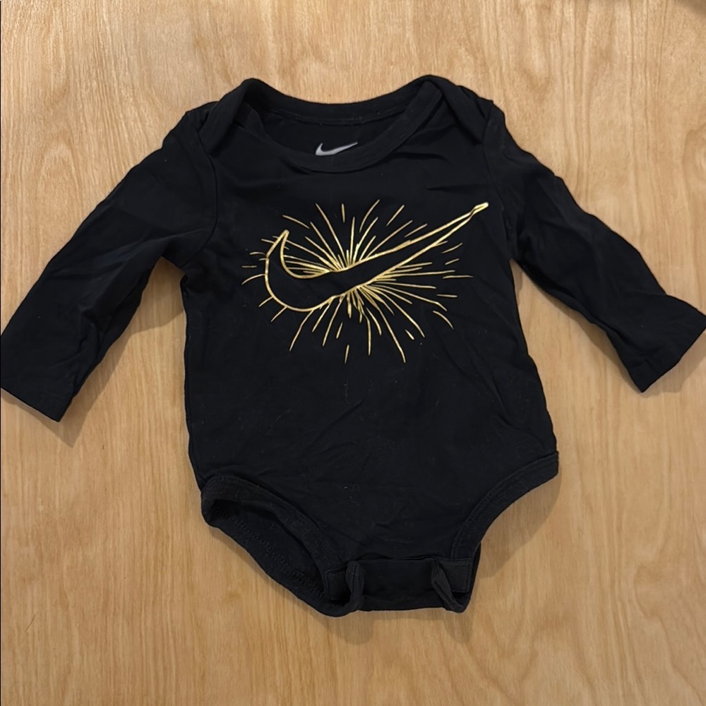Nike Black and Gold Kids One Piece
